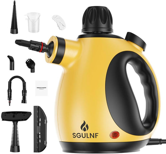 Handheld Steam Cleaner. Pressurized Steam Cleaner. Multi-Purpose Powerful Home Use Steamer for Cleaning. Car. Bathroom. Shower. Upholstery